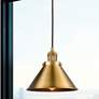 1_Briarcliff 10" LED Mini Pendant - Brushed Brass - Brushed Brass Shade
