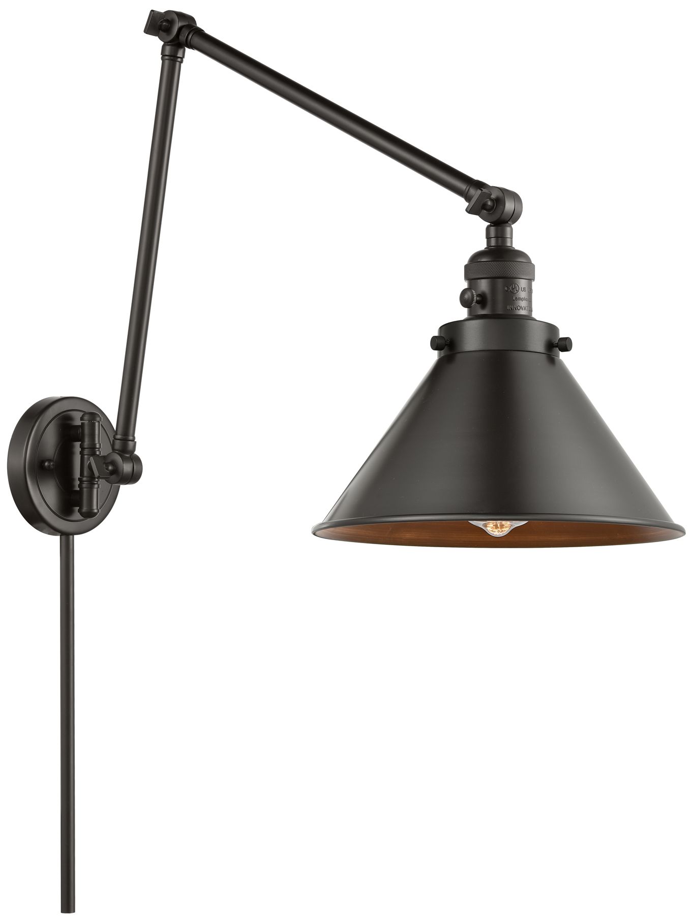 Briarcliff 10" Oil Rubbed Bronze LED Double Swing Arm - Made to Order