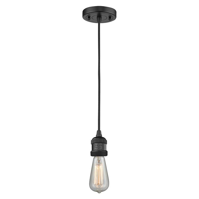 Image 2 Briarcliff 10" Wide Matte Black Mini Pendant with Cone Metal Shade more views