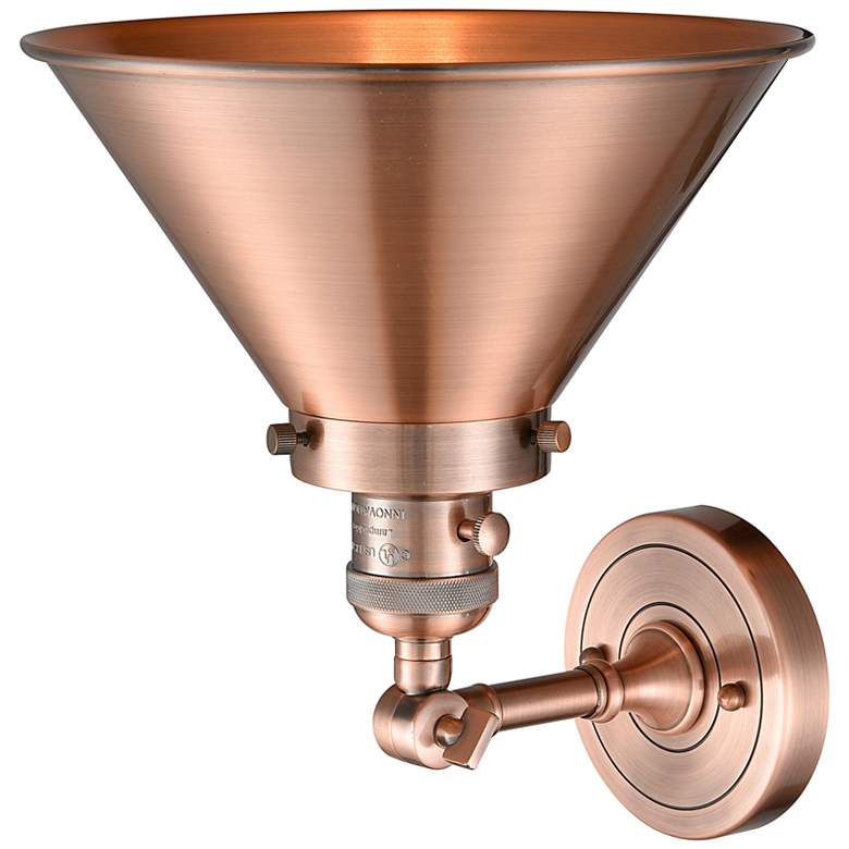 Image 3 Briarcliff 12 1/2" High Antique Copper Wall Sconce more views