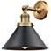 Briarcliff 12 1/2" High Brushed Brass Wall Sconce