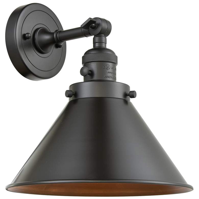 Image 1 Briarcliff 12 1/2" High Oil-Rubbed Bronze Wall Sconce