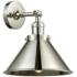 Briarcliff 12 1/2" High Polished Nickel Wall Sconce