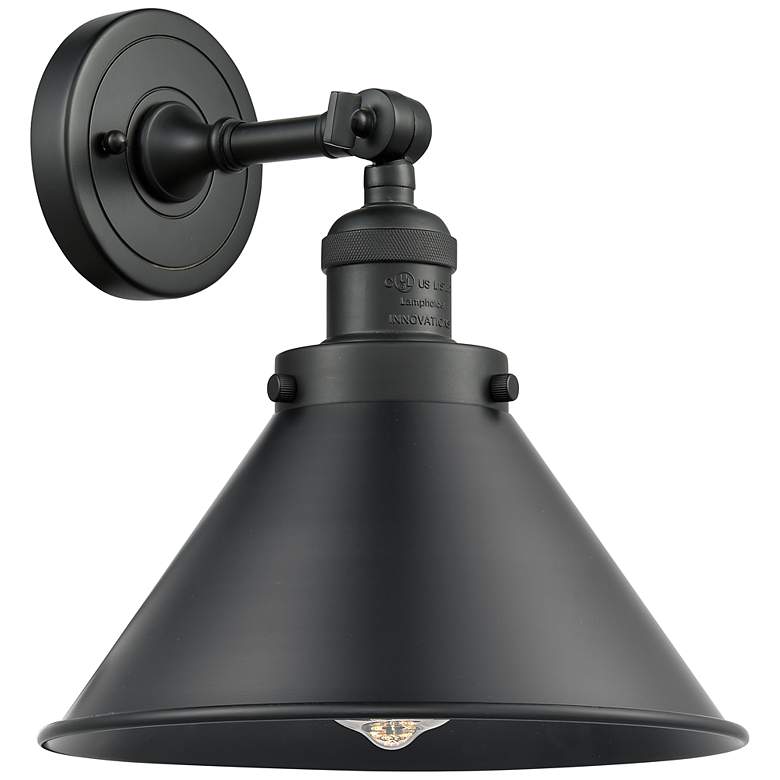 Image 1 Briarcliff 14 1/4" High Matte Black LED Wall Sconce