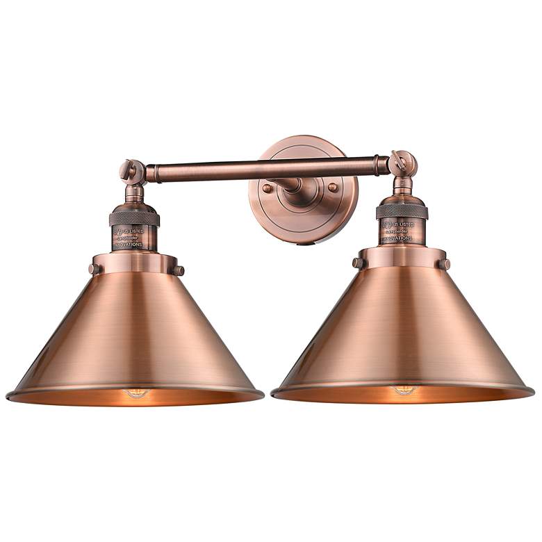 Image 1 Briarcliff 19" 2-Light Antique Copper Bath Light