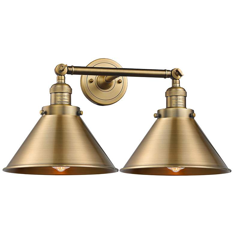 Image 1 Briarcliff 2 Light 19" LED Bath Light - Brushed Brass - Brushed Brass