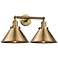 Briarcliff 2 Light 19" LED Bath Light - Brushed Brass - Brushed Brass
