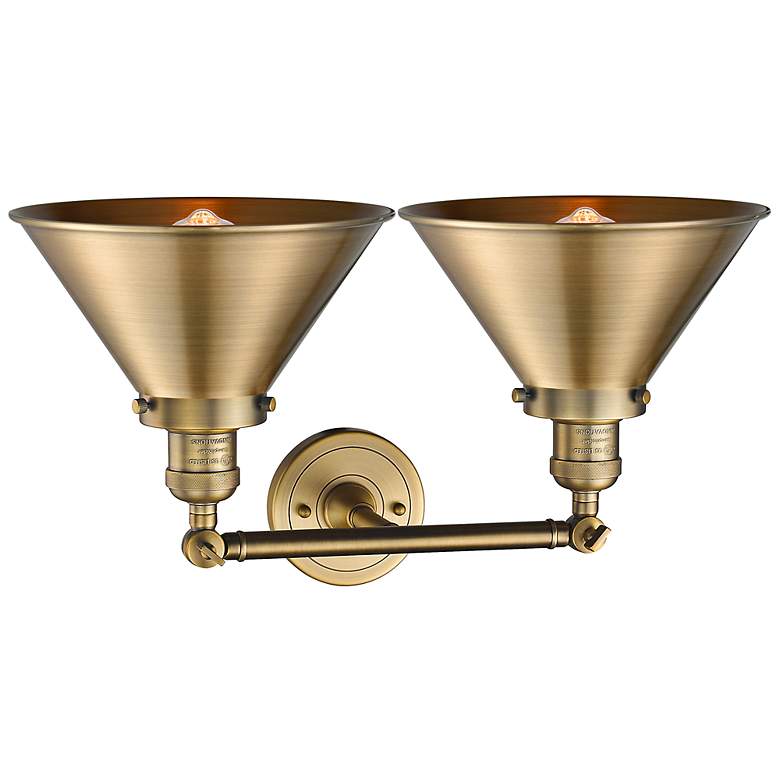 Image 3 Briarcliff 2 Light 19" LED Bath Light - Brushed Brass - Brushed Brass more views