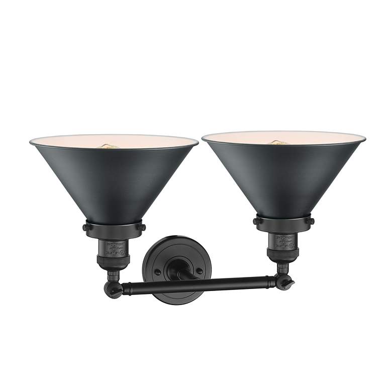 Image 2 Briarcliff 2 Light 19" LED Bath Light - Matte Black - Matte Black Shad more views