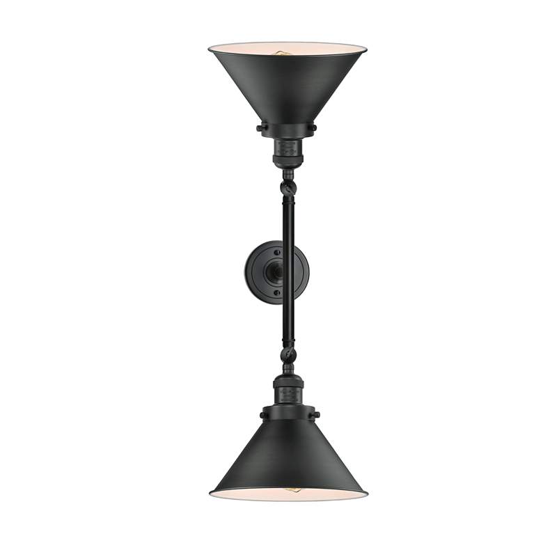 Image 5 Briarcliff 2 Light 19" LED Bath Light - Matte Black - Matte Black Shad more views