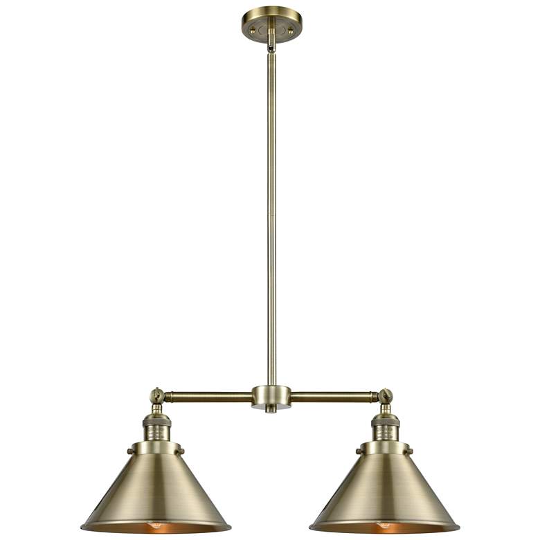 Image 1 Briarcliff 21" 2-Light Antique Brass Island Light