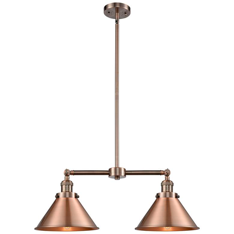 Image 1 Briarcliff 21" 2-Light Antique Copper Island Light
