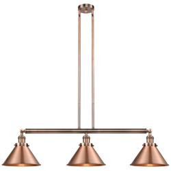 Briarcliff 40 1/2"W Antique Copper 3-Light Island Pendant