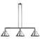 Briarcliff 43" 3-Light Polished Chrome Stem Hung Island Light