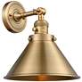 1_Briarcliff 8" High Brushed Brass LED Wall Sconce