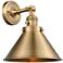 Briarcliff 8" High Brushed Brass LED Wall Sconce