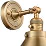 2_Briarcliff 8" High Brushed Brass LED Wall Sconce more views