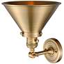 3_Briarcliff 8" High Brushed Brass LED Wall Sconce more views