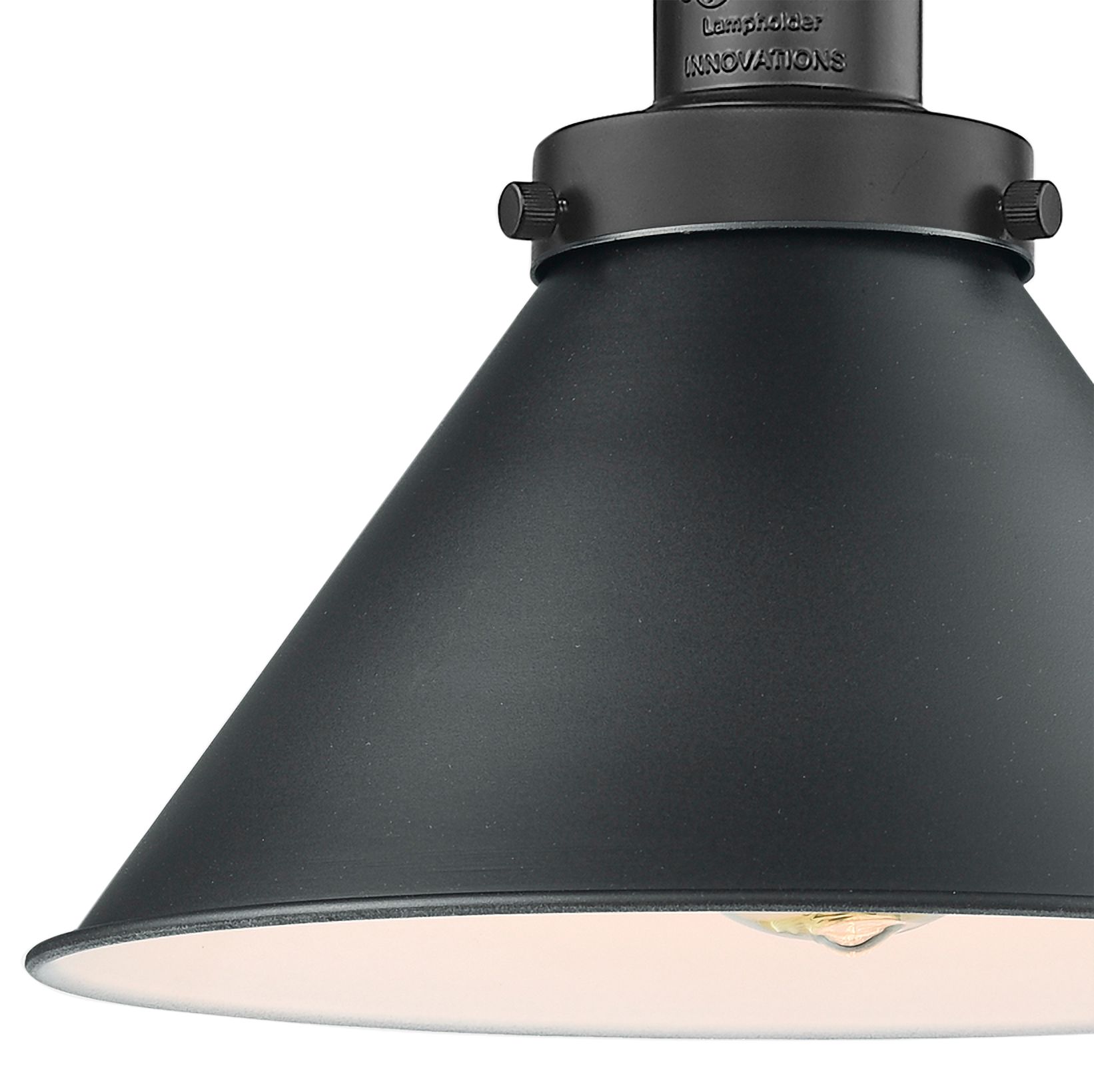 Image 2 Briarcliff 8" High Matte Black Metal Wall Sconce more views
