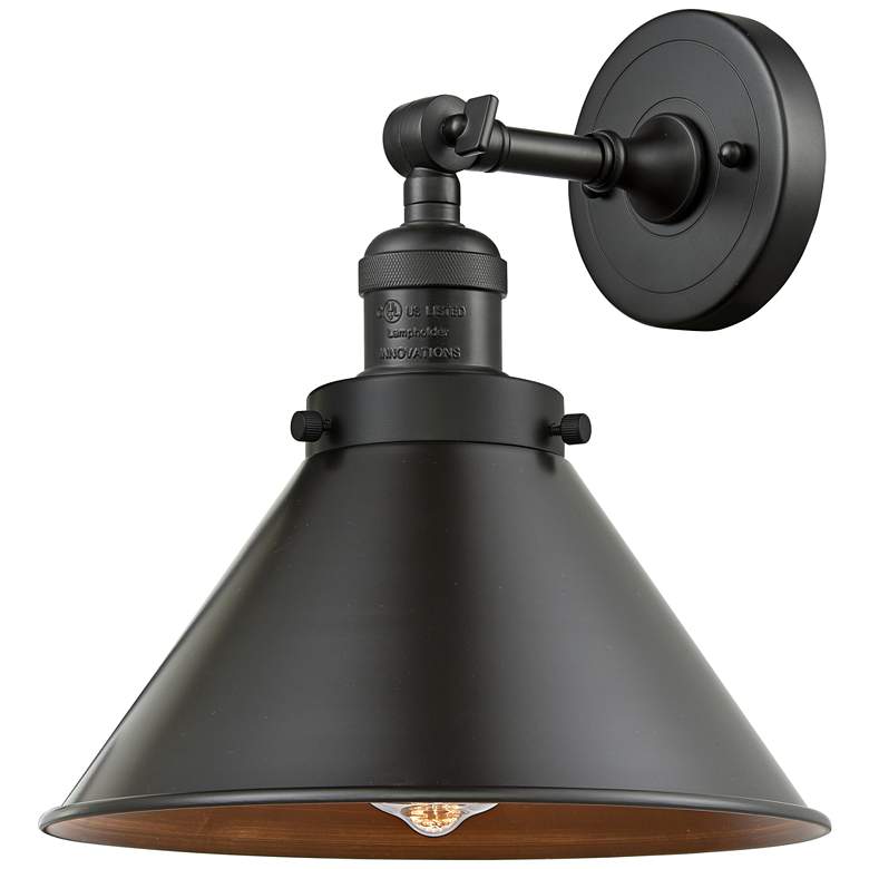 Image 1 Briarcliff 8 inch High Oil-Rubbed Bronze Adjustable Wall Sconce