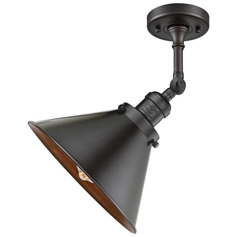 Image 6 Briarcliff 8" High Oil-Rubbed Bronze Adjustable Wall Sconce more views