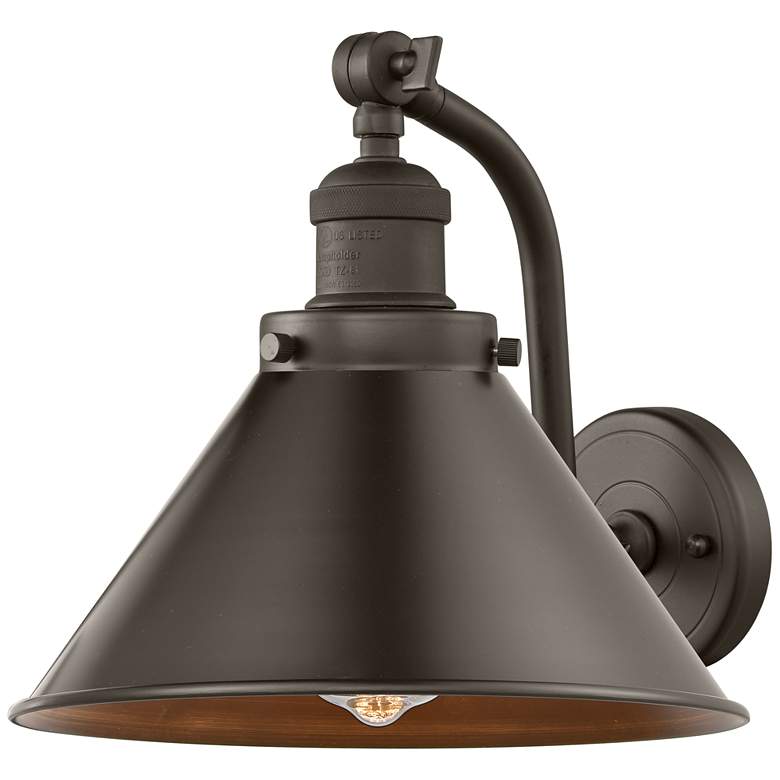 Image 1 Briarcliff 8" LED Sconce - Bronze Finish - Bronze Shade