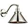 Briarcliff 8" Polished Nickel Sconce w/ Polished Nickel Shade