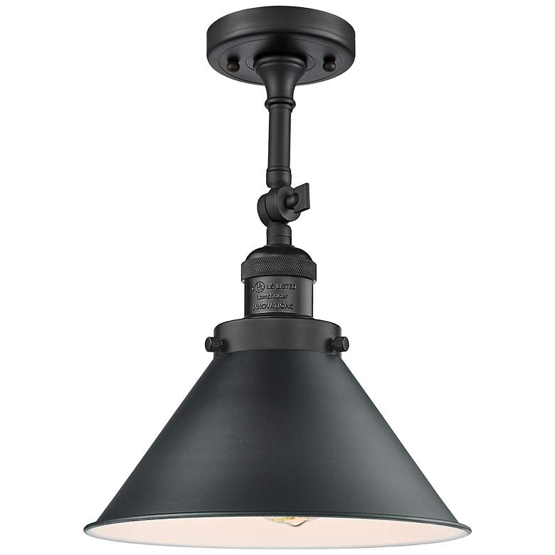 Image 1 Briarcliff 9 3/4" Wide Matte Black LED Adjustable Ceiling Light