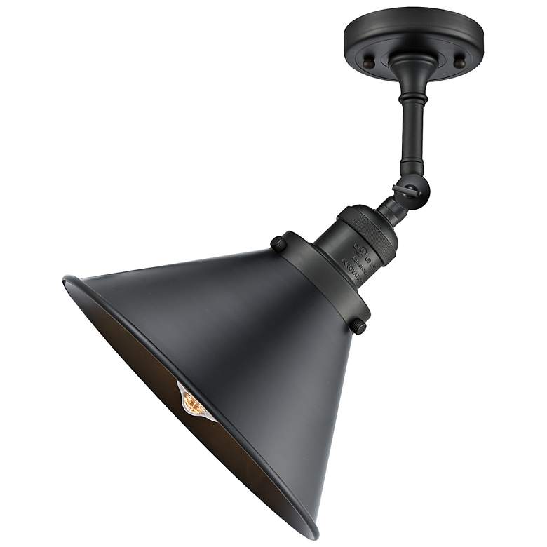 Image 3 Briarcliff 9 3/4" Wide Matte Black LED Adjustable Ceiling Light more views