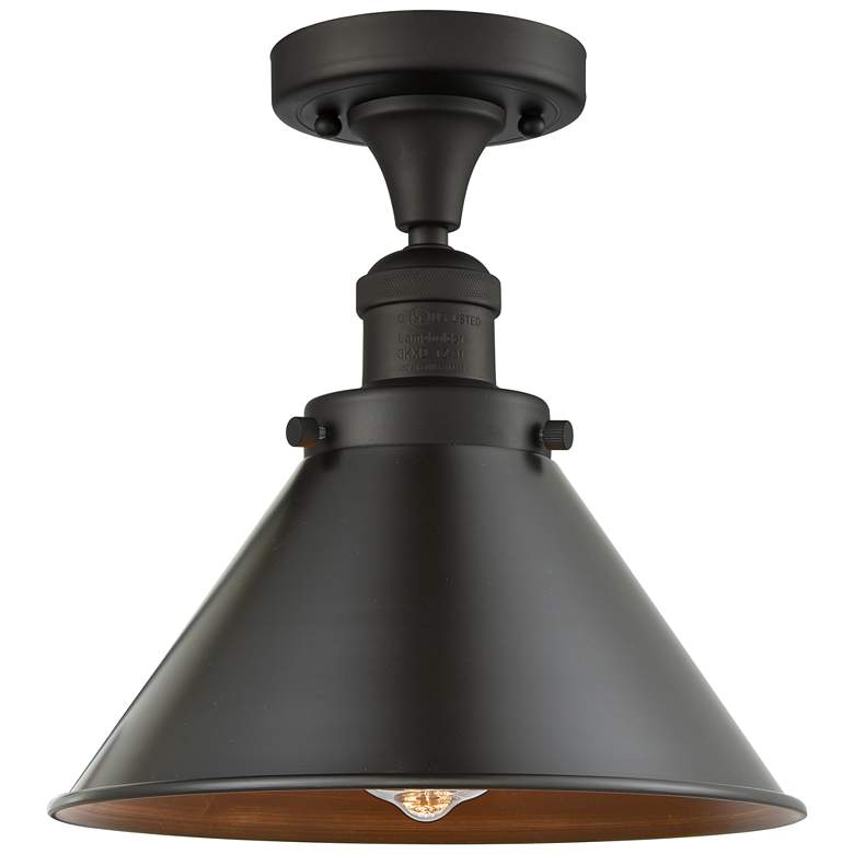 Image 1 Briarcliff 9 3/4" Wide Oil-Rubbed Bronze LED Ceiling Light