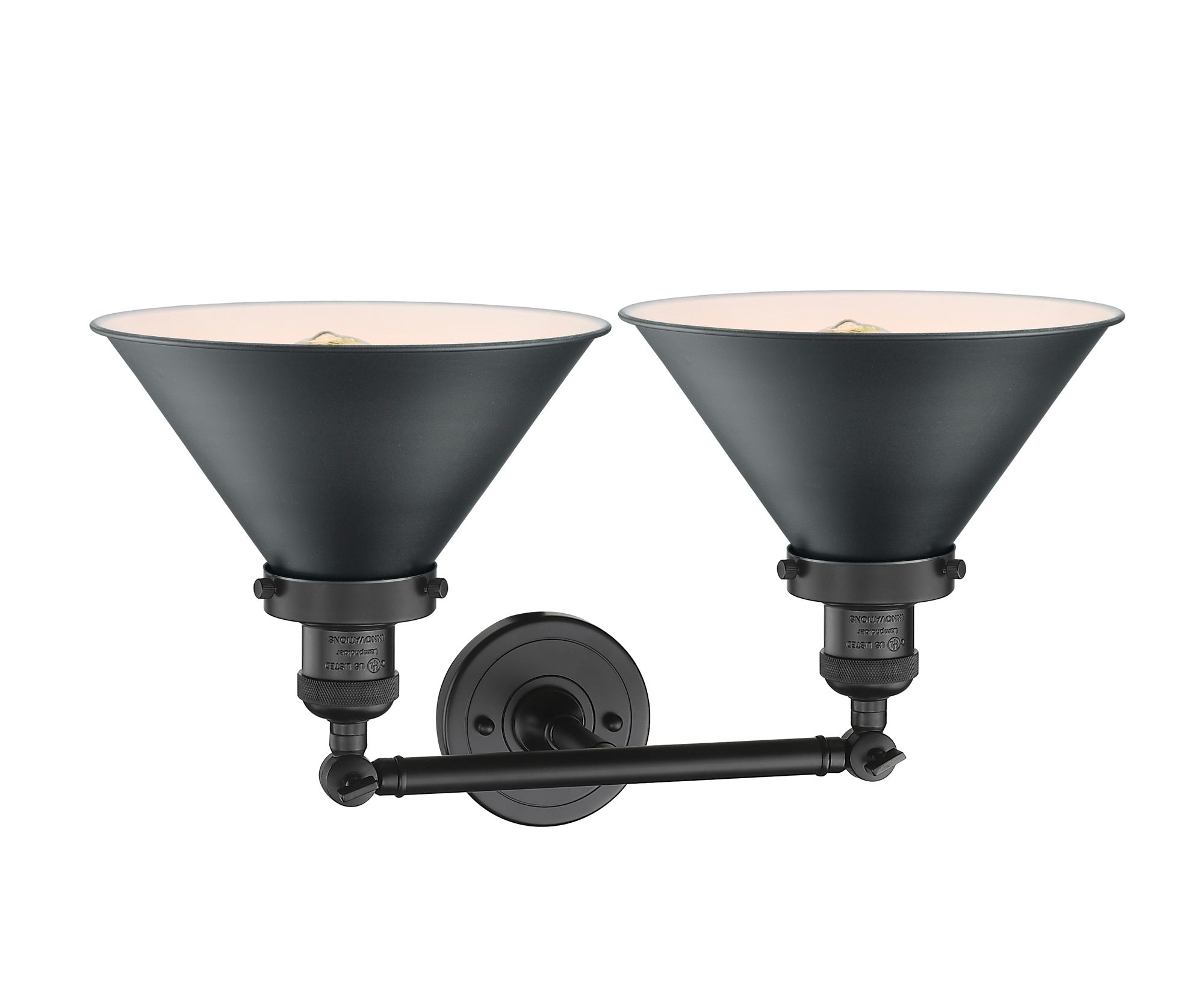 Image 2 Briarcliff 9" High Matte Black 2-Light LED Wall Sconce more views