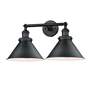 3_Briarcliff 9" High Matte Black 2-Light LED Wall Sconce more views