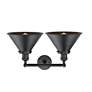 4_Briarcliff 9" High Matte Black 2-Light LED Wall Sconce more views