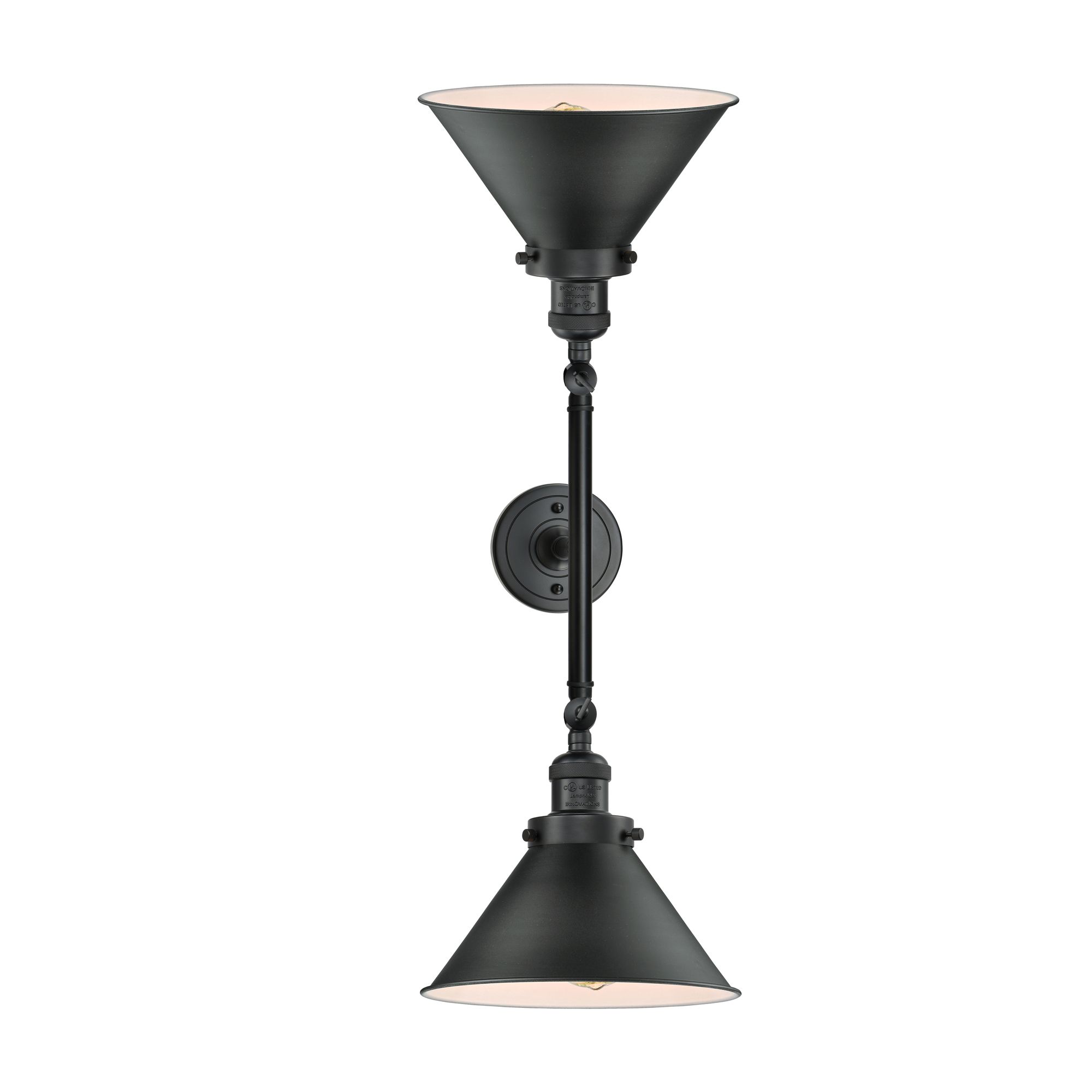 Image 5 Briarcliff 9" High Matte Black 2-Light LED Wall Sconce more views