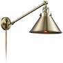 Briarcliff Antique Brass Swing Arm Wall Lamp