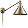 Briarcliff Antique Brass Swing Arm Wall Lamp
