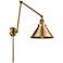 Briarcliff Brushed Brass Swing Arm LED Wall Lamp