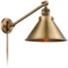 Briarcliff Brushed Brass Swing Arm Wall Lamp