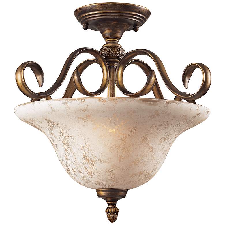 Image 1 Briarcliff Collection 18 inch Wide Semi-Flush Ceiling Light
