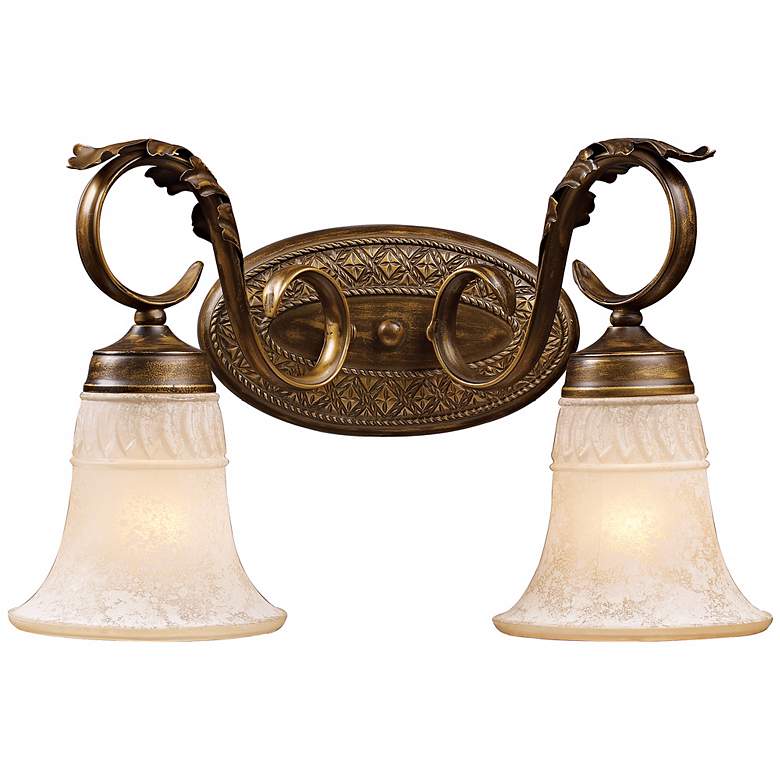 Image 1 Briarcliff Collection Weathered Umber 17 inch Wide Bath Light