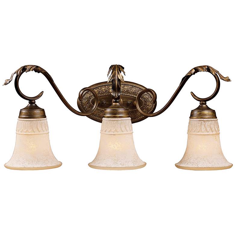 Image 1 Briarcliff Collection Weathered Umber 24 inch Wide Bath Light
