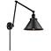 Briarcliff Matte Black Adjustable Swing Arm LED Wall Lamp