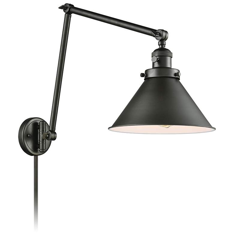 Image 1 Briarcliff Oil-Rubbed Bronze Joint Swing Arm Wall Lamp