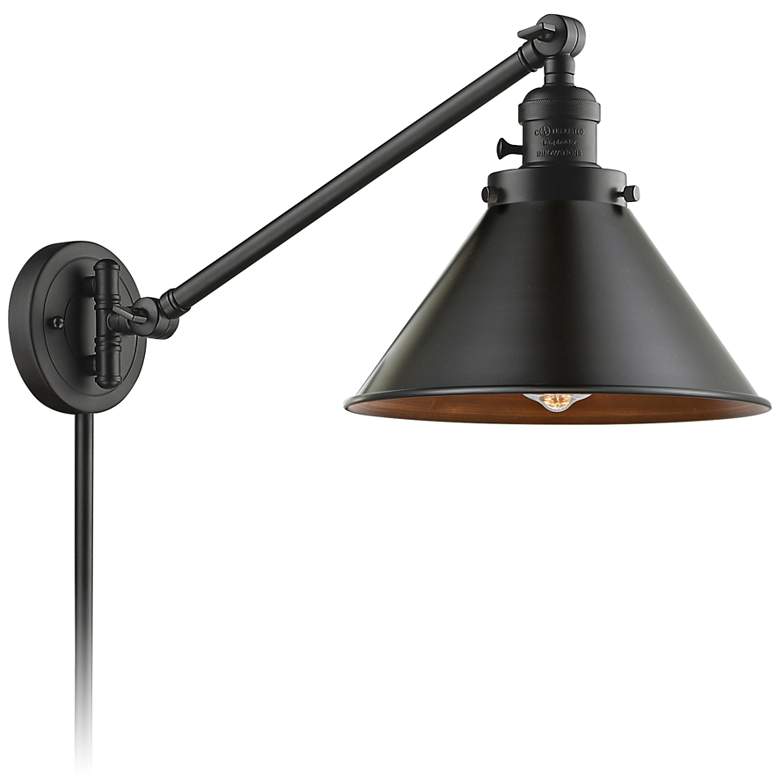 Image 1 Briarcliff Oil-Rubbed Bronze Swing Arm Wall Lamp