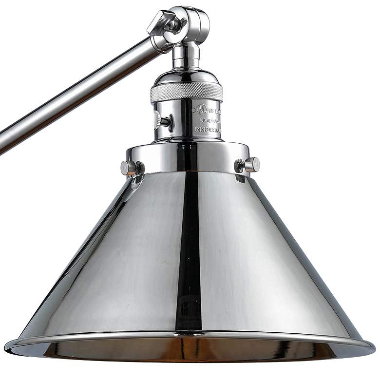 Image 2 Briarcliff Polished Chrome Swing Arm Wall Lamp more views