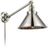 Briarcliff Polished Nickel Swing Arm Wall Lamp
