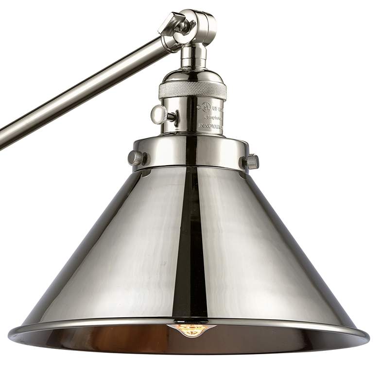 Image 2 Briarcliff Polished Nickel Swing Arm Wall Lamp more views