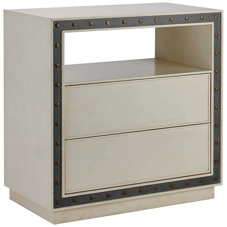 Image 1 Briatol 32 inch Wide Faux Bone 2-Drawer Accent Chest