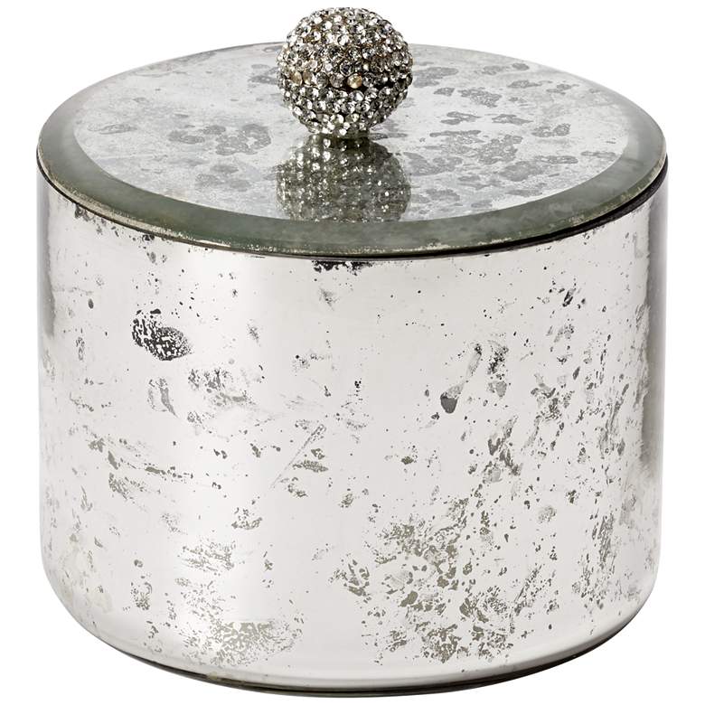 Image 1 Brice Glass Jar Candle with Silver Lid
