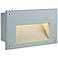 Brick 4" High Silver-Gray Recessed Outdoor LED Step Light